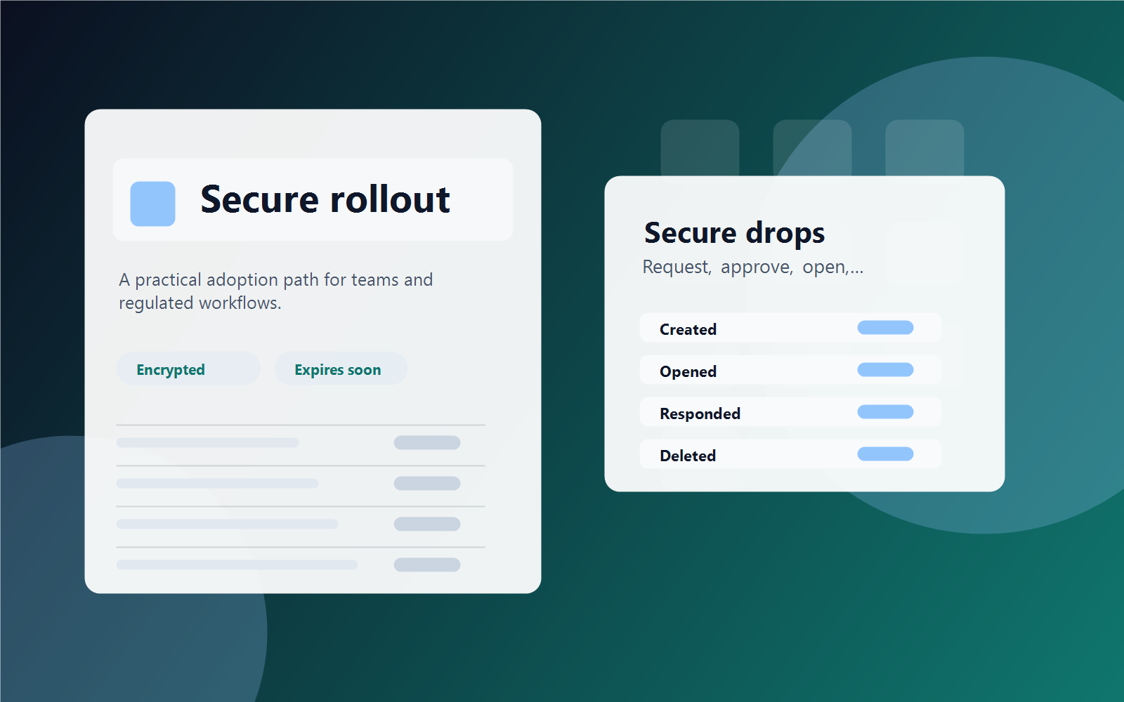 Secure request rollout planning illustration